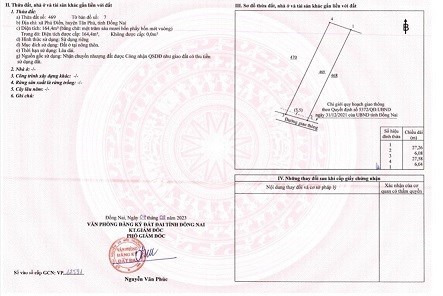 CẦN BÁN ĐẤT TẠI XÃ PHÚ ĐIỀN , HUYỆN ĐỊNH QUÁN , ĐỒNG NAI