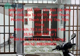 NHÀ ĐẸP - GIÁ TỐT - Cần Bán Căn Nhà Vị Trí Đắc Địa Tại TP Mỹ Tho, Tiền Giang