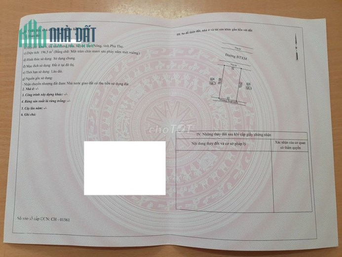 CHÍNH CHỦ BÁN ĐẤT GIÁ RẺ MT TRUNG TÂM HƯNG HOÁ