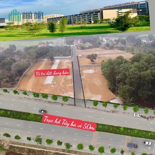 Bán đất chính chủ phân lô 63m2/ lô gần đại học Quốc Gia- FPT gần Ql21 và trục Hồ Tây - Ba Vì giá