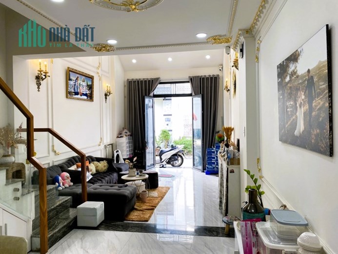 Cho thuê nhà 3 tầng 4pn full nội thất hẻm xe hơi đường 2 Trường Thọ