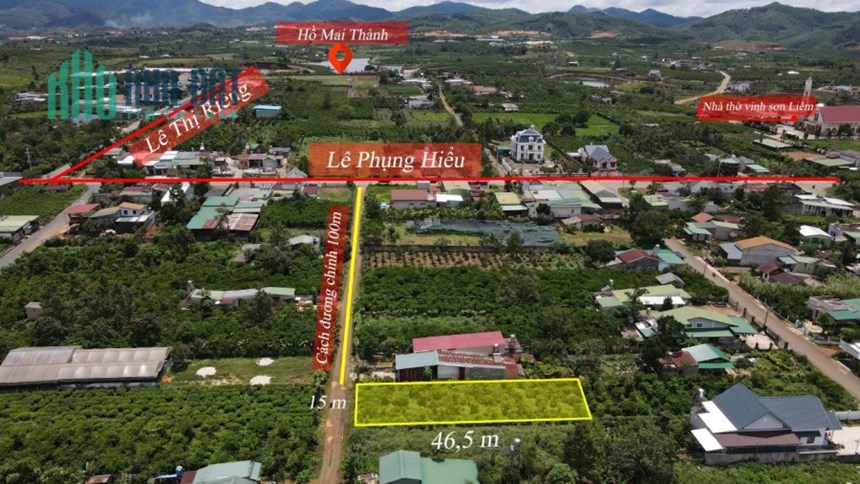 Bán 698m2 đất có 100m2 thổ cư tại P.Lộc Tiến, Tp.Bảo Lộc, SHR, 300tr/m. Lh:0935083778