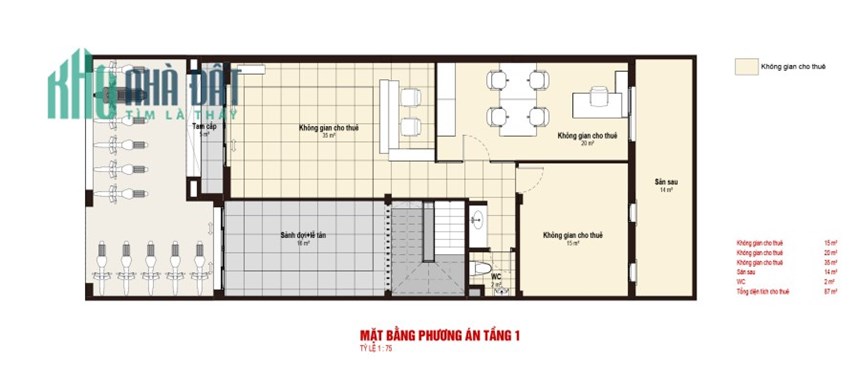 CHO THUÊ TẦNG 1 LÀM VĂN PHÒNG - Địa chỉ: Khu C, C11-10 KĐT Geleximco Lê Trọng Tấn, Hà Đông, Hà Nội