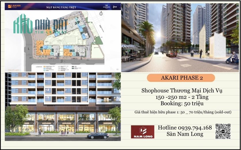 Sở Hữu Ngay Shophouse Thương Mại Tại Akari City