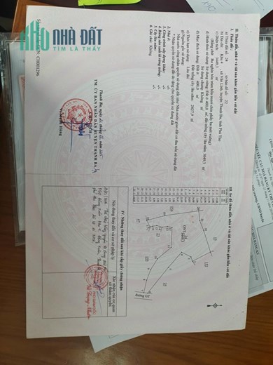 Chính chủ cần bán Nhanh 2 Lô Đất Thuộc Xã Vân Lĩnh – Huyện Thanh Ba – Tỉnh Phú Thọ.