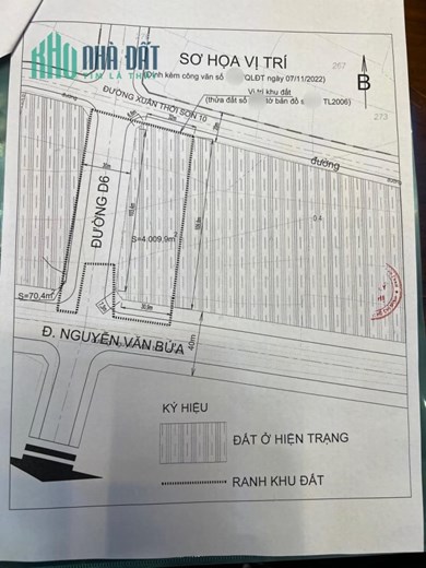Chính Chủ Bấn Gấp 3360m2 Đất CLN Lê Thị Kim Xuân Thới Sơn Hóc Môn Chỉ 28,5 Tỷ