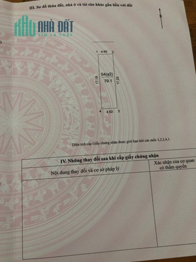 Bán 79m2 cách 30m ra QL3 tại Nguyên Khê – Đông Anh, đường nhựa 6m. Lh 0981568317