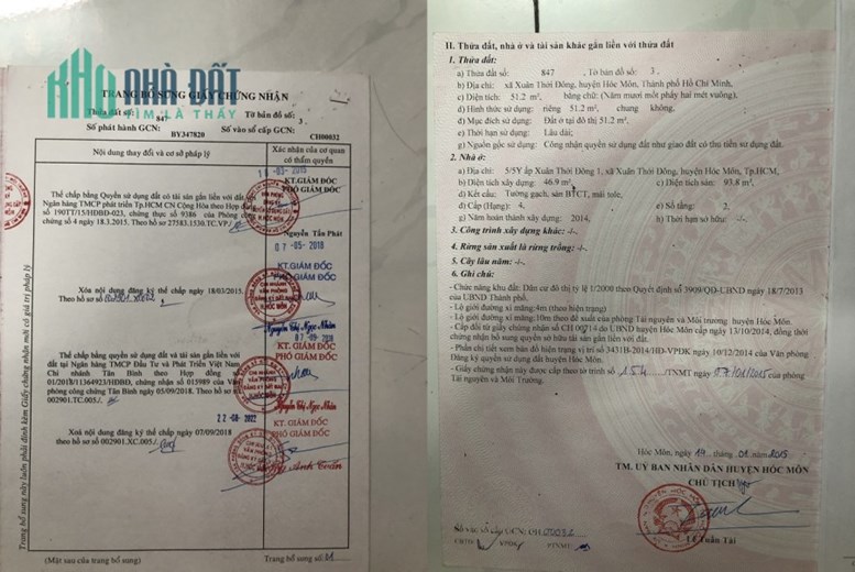 NHÀ CHÍNH CHỦ - GIÁ TỐT -  Cần Bán Nhanh Căn Nhà Đẹp Tại Huyện Hóc Môn - HCM