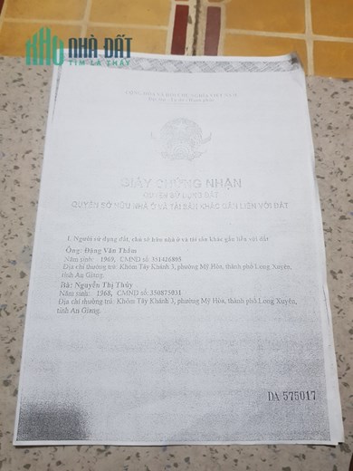 CHÍNH CHỦ Bán Nhanh Căn Nhà Vị Trí Đắc Địa Tại TP Long Xuyên - An Giang - Giá Cực Rẻ