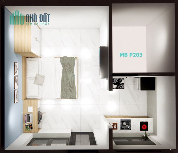 Cho thuê căn hộ STUDIO-cho các bạn độc thân -Tòa nhà 3 tầng