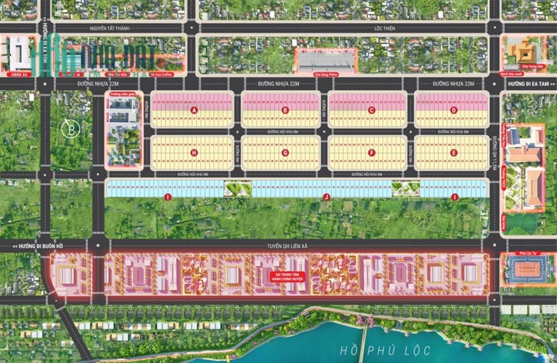 Khu dân cư mới Phú Lộc, TT Krông Năng, giá chỉ 480 triệu/ nền. Thổ cư 100%.