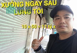 Thanh Lý Xưởng 500m2 Mặt Tiền đường Thanh Niên Hóc Môn có 11 tỷ x