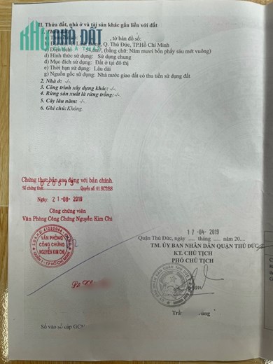 LỜI NGAY KHI CỌC - 55M2(4.8x11.5) - HẺM XE TẢI - TÔ NGỌC VÂN - PHẠM VĂN ĐỒNG - LINH ĐÔNG - GIÁ 3.5