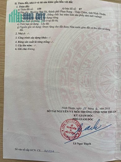 SỞ HỮU NGAY LÔ ĐẤT ĐẸP – GIÁ TỐT TẠI  Phường Phủ Hà, Thành phố Phan Rang - Tháp Chàm, Ninh Thuận