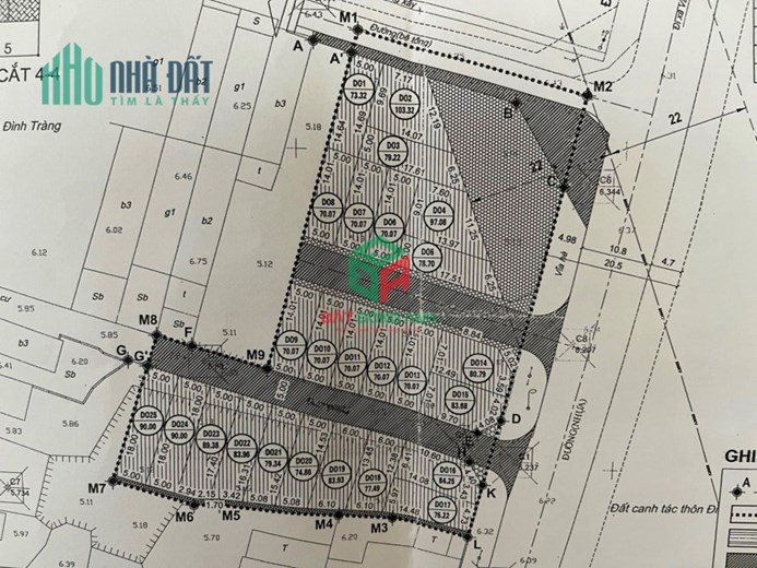 Bán đất đấu giá Đình Tràng Dục Tú Đông Anh - Mặt đường trục kinh tế miền đông