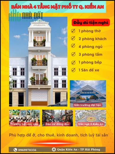 💶  Duy nhất 1 căn 4 tầng ngay TT Q.Kiến An vừa ở vừa kinh doanh giá siêu hấp dẫn