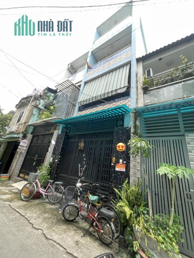 Bán nhà HẺM XE HƠI 1 SẸC, P.Phú Trung, Quận Tân Phú, 76M2(4x19), 4 TẦNG BTCT