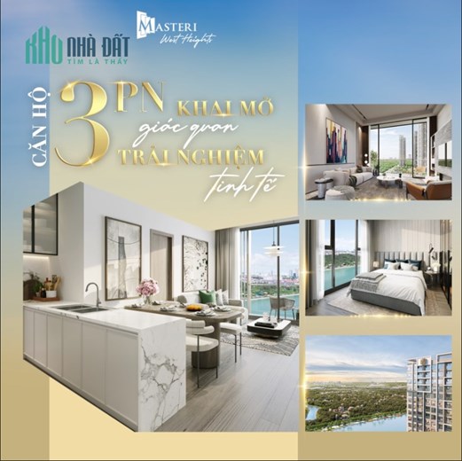 Căn hộ 3PN view trực diện Hồ Central Park -  chỉ cần 30% nhận nhà ngay - trả góp 3 năm ko lãi suất