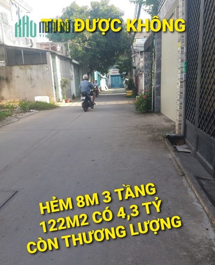 122m2 3 tầng giá có 4,3 tỷ An Phú Đông Quận 12 TPHCM