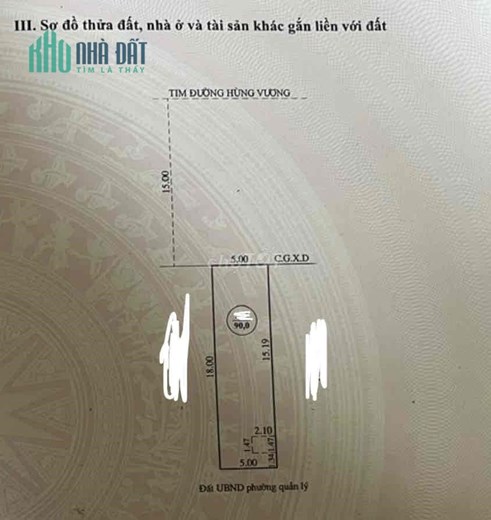 Bán Nhà Mặt Tiền Hùng Vương P. Nhơn Phú Quy Nhơn , 90m2 , Cấp 4 , Giá 4 Tỷ 200Tr