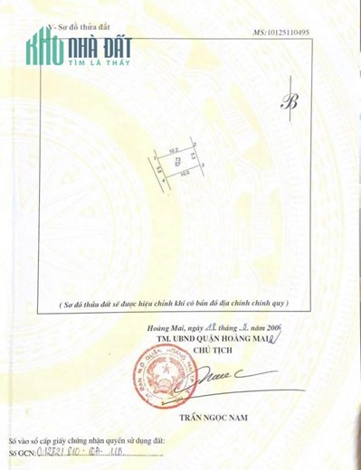 Bán đất Yên Duyên, Hoàng Mai, ngõ thông Gamuda, gần hồ thoáng mát 57 m2, 5 tỷ 500