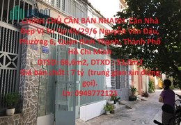 CHÍNH CHỦ CẦN BÁN NHANH  Căn Nhà Đẹp Vị Trí Tại Quận Bình Thạnh , TP HCM