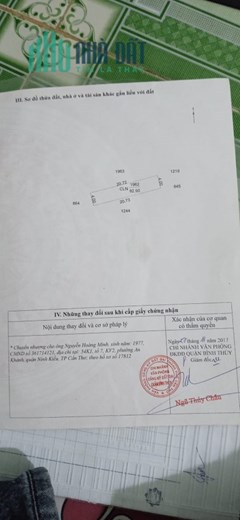 CHÍNH CHỦ BÁN LÔ ĐẤT ĐẸP – GIÁ TỐT TẠI Phường Long Tuyền, Quận Bình Thuỷ , Cần Thơ