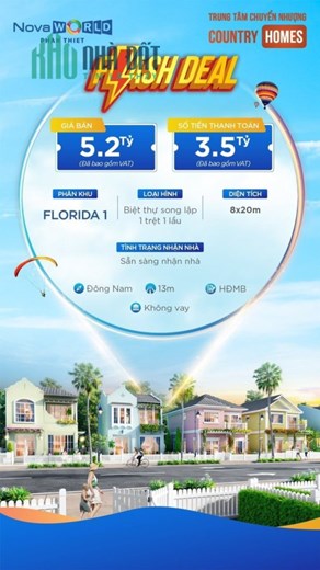 Giá Biệt Thự Song Lập Tại Novaworld Phan Thiết Chỉ nhỉnh 5 tỷ Cho Căn Villas 160m2 Nhận Nhà Ở Hoặc