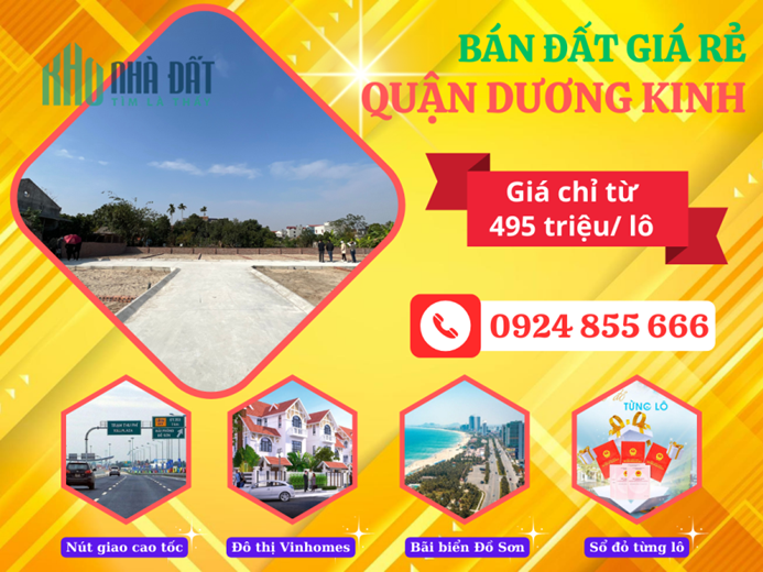 Chính chủ nhượng lại lô đất trung tâm phường Hòa Nghĩa giá niêm yết 495 triệu bao Sổ