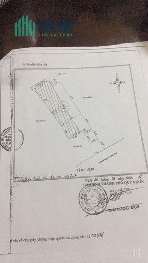 Bán Nhà Mặt Tiền Đường Nguyễn Thái Học P.Ngô Mây Quy Nhơn , 1 Mê , Giá 9 Tỷ.