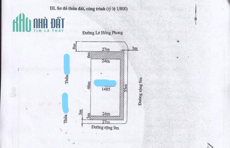V.i.p nhất Hải Phòng: Lô đất 3 mặt tiền Lê Hồng Phong, gần tòa nhà Việt Úc và khu tài chính Hải