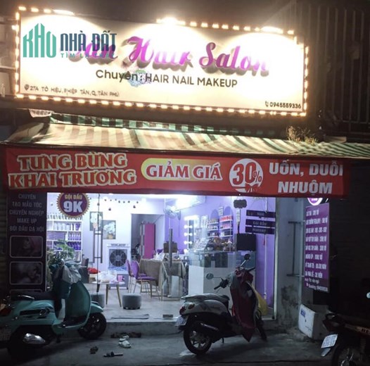SANG TIỆM NAILS VÀ TÓC - mặt tiền 27A Tô Hiệu, P.Hiệp Tân, Quận Tân Phú