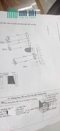 Bán nhà gần chợ Bình Long , dt 3 x 15