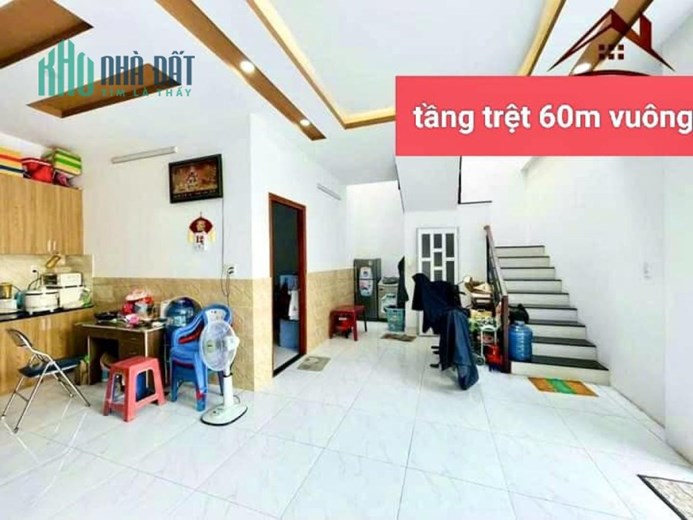 Bán nhà Đường số 21 PHƯỜNG 8 Quận GV, 3 tầng, nở hậu, Đường 3m, giá giảm còn 7.5 tỷ