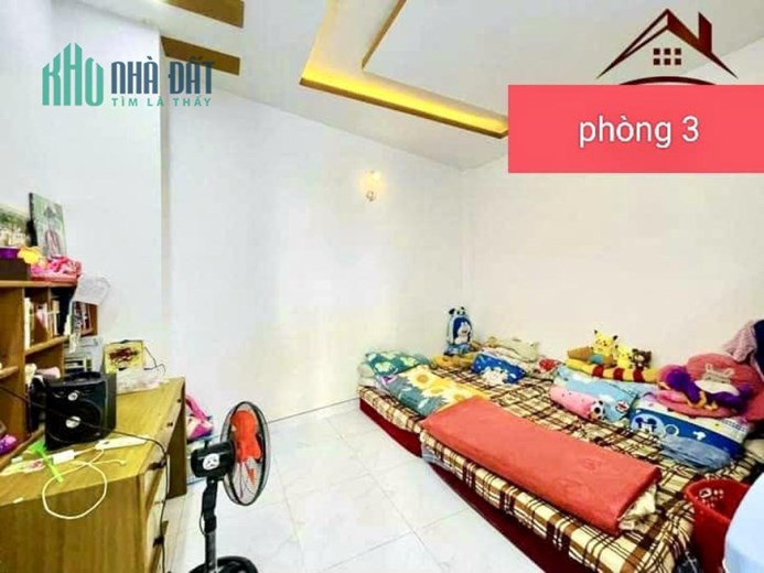 Bán nhà Đường số 21 PHƯỜNG 8 Quận GV, 3 tầng, nở hậu, Đường 3m, giá giảm còn 7.5 tỷ
