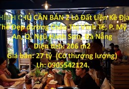 CHÍNH CHỦ CẦN BÁN 2 Lô Đất Liền Kề Địa Thế Đẹp Đường Châu Thị Vĩnh Tế- TP Đà Nẵng