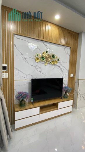 HẺM XE HƠI GÒ VẤP NGAY CHỢ THẠCH ĐÀ - NHÀ 2 TẦNG ĐÚC - 46M2 (5X9.5) SỔ VUÔNG ĐẸP - NỘI THẤT ĐẸP -