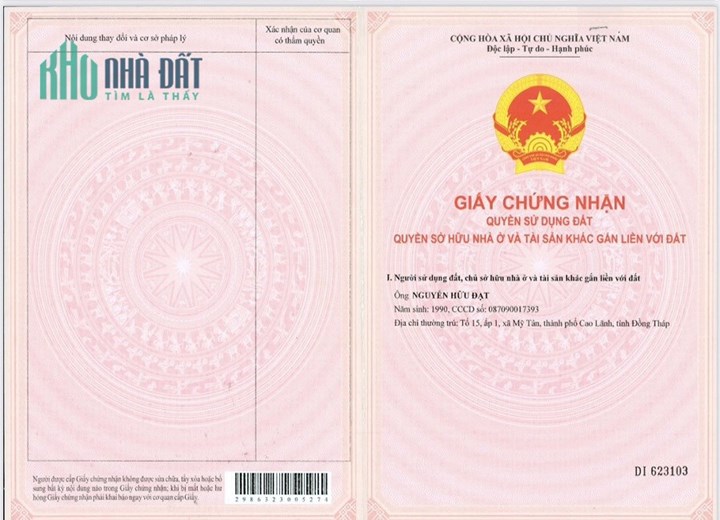Tôi chính chủ cần bán lô đấtt mặt nhựa 7m phường 11 tp Cao Lãnh, Đồng Tháp
