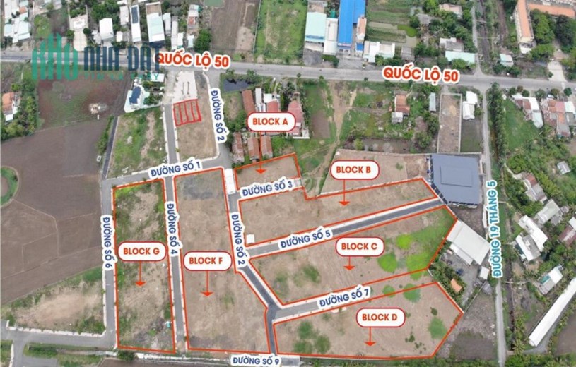 96 m2 full thổ cư Quốc Lộ 50 Sài Gòn Centre Gate Cần Đước Long An