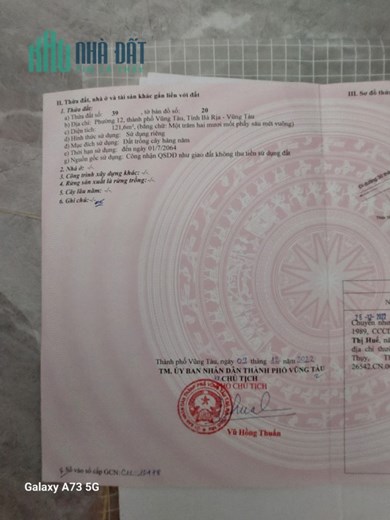 Chính chủ cần bán đất Thành Phố Bà Rịa, Vũng Tàu