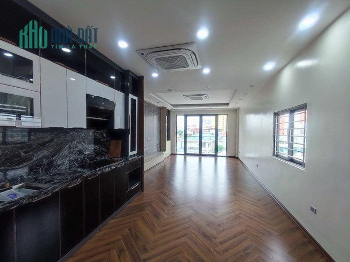 bán nhà Ngọc Lâm 90m x 7tầng, mặt tiền 5.7m, thang máy, vỉa hè, ôtô tránh