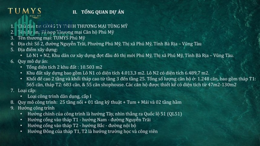 Bán Căn Hộ Dự án Tumys Homes Phú Mỹ, Thị xã Phú Mỹ, Bà Rịa Vũng Tàu