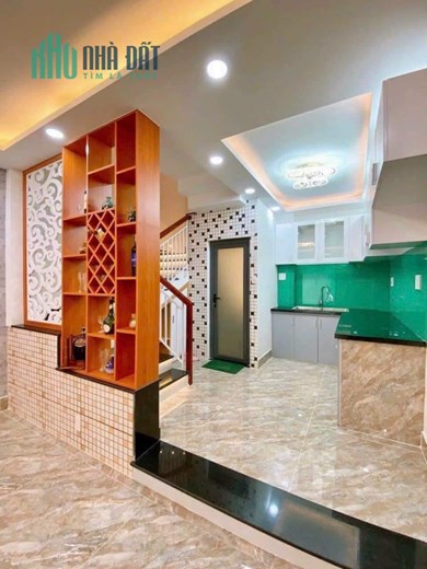 Bán Nhà Trần Bá Giao Gò Vấp 4 Tầng Hẻm Xe Hơi Mới Đẹp Giá 6 Tỷ 7