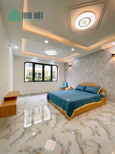 Bán Nhà Trần Bá Giao Gò Vấp 4 Tầng Hẻm Xe Hơi Mới Đẹp Giá 6 Tỷ 7