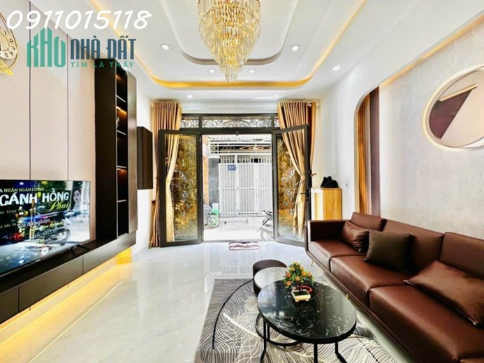 NHÀ ĐẸP MỚI XÂY - HẺM XE HƠI ĐỖ SÁT CỬA - TẶNG FULL NỘI THẤT - 3 TẦNG - 44M2 - GIÁ NHỈNH 5 TỶ