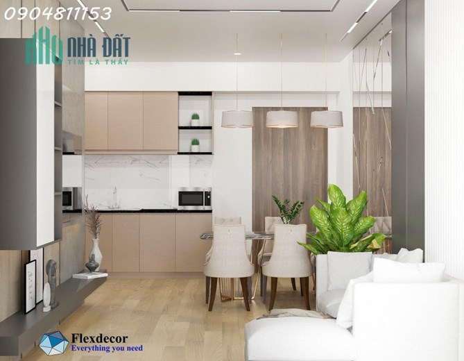 Căn hộ hoàn thiện Tây Sài Gòn, 2PN - 2WC,  thanh toán 10% nhận nhà ngay.