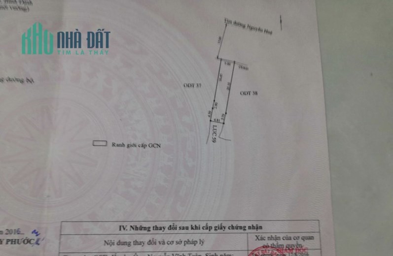 Bán Nhà Mặt Tiền Nguyễn Huệ TT.Tuy Phước H.Tuy Phước , 118m2 , Cấp 4 , Giá 3 Tỷ