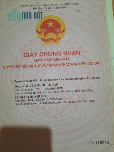 ĐẤT ĐẸP - GIÁ TỐT - Cần Bán Lô Đất Vị Trí Đắc Địa Tại Huyện Đức Trọng, Lâm Đồng