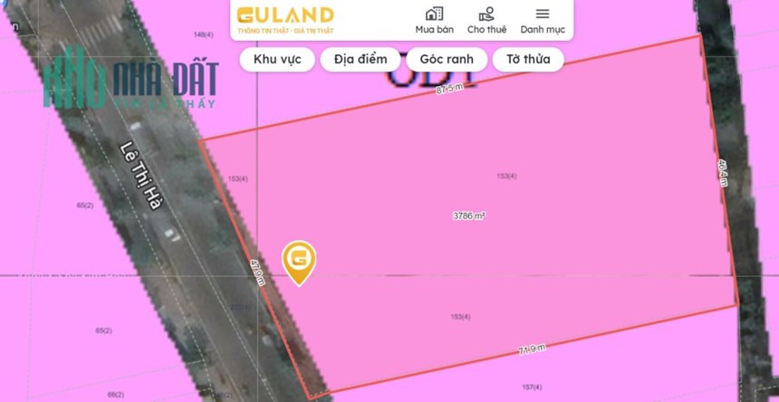 Bán Gấp Đất Mặt Tiền Lê Thị Hà Hóc Môn 23mx79m Thu 1.3 Tỷ/năm Giá Chỉ 172 Tỷ
