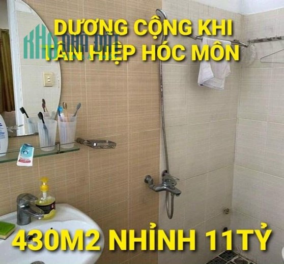 Ngộp - 430m2 nhỉnh 20tr/m2 Dương Công Khi Tân Hiệp Hóc Môn TPHCM